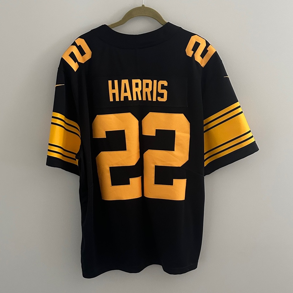 NFL Black and Gold Jersey with Number 22